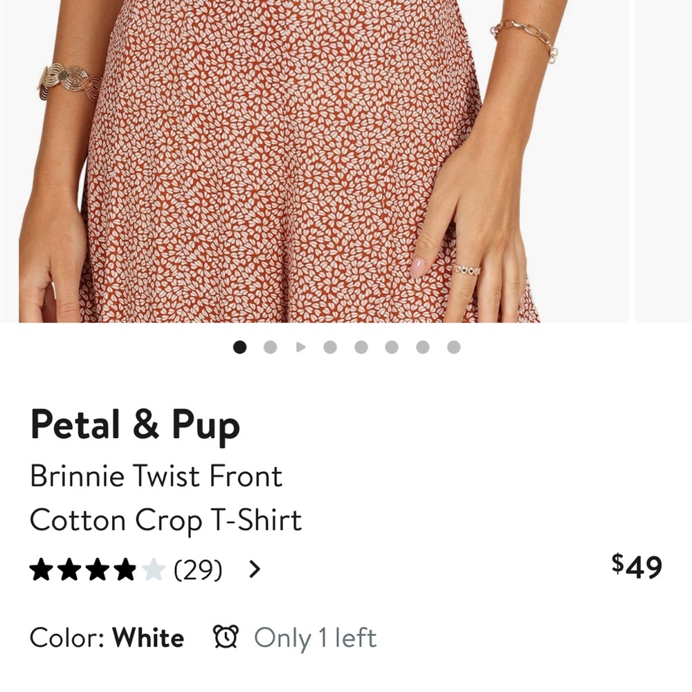 Petal & Pup Black Crop Top - Picture 10 of 12
